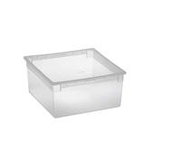 Contenitore multiuso Light Box L - 37,8x39,6x18,5 cm - 23 L - plastica - trasparente - Terry