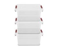 CONTENITORE MULTIUSO TRASPARENTE COPERCHIO A 2 CHIUSURE SCATTO 21,5X14X10 CM 2L