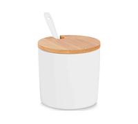 Contenitore NORTHIO Zuccheriera Ceramica Bianca 8.5×8 cm, 250 ml