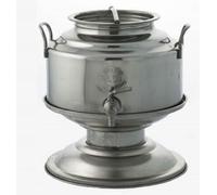 BIDONE CONTENITORE ACCIAIO INOX PER OLIO BELVIVERE LT.5 CON PIEDISTALLO INOX