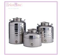 Sansone fusto aggraffato 20 litri acciaio inox contenitore bidone olio F20 Rotex