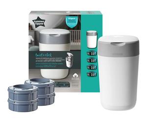 Contenitore pannolini Tommee Tippee Twist & Click + 4 ricariche