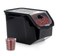 Contenitore Patate Cipolle Plastica Salvaspazio Ventilato Secchio 12L Vilde