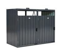Contenitore per 2 cestini da 120l o 240l Alabama CoverTech antracite