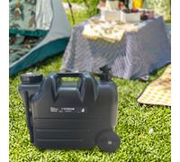 Contenitore per acqua con rubinetto grande con ruote per pesca di emergenza