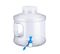 Contenitore per acqua da 7,5 l, senza BPA, con beccuccio, portatile, trasparente, per campeggio, escursionismo e uso all'aperto, a prova di perdite, facile da riempire, per viaggi, giardino e