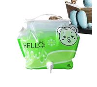 Contenitore per Acqua da Campeggio | 8 L Serbatoio Pieghevole Vuoto | Contenitore da 8 L per Accessori da Campeggio | per Escursionismo, Viaggio, Vacanza, Casa, Festa, Tè, Caffè, Succo, Bevande