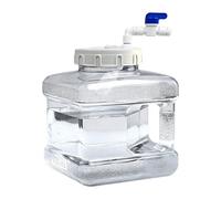 Contenitore per Acqua da Campeggio, Borraccia, barile per Bevande a Prova di perdite con Rubinetto per Guida, Escursionismo, Sopravvivenza, Chiaro, 5 Litri
