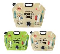 Contenitore per acqua da campeggio da 8 litri/2,1 galloni con rubinetto, contenitore per acqua portatile, senza BPA, adatto per campeggi, camper, escursioni all'aperto, picnic (2 pezzi) verde 2 pezzi