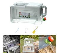 Contenitore per acqua da campeggio, grande barile con rubinetto, ideale per