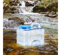 Contenitore per acqua da campeggio vuoto con secchio per acqua con coperchio