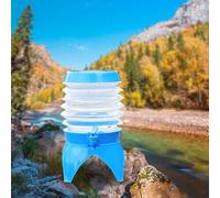 Contenitore per acqua pieghevole da campeggio con rubinetto per viaggi