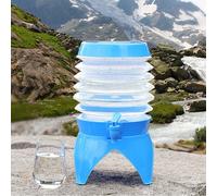 Contenitore per acqua pieghevole da campeggio con rubinetto per viaggi