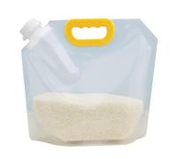 Contenitore per acqua pieghevole da esterno, contenitore portatile da campeggio, borsa per la conservazione degli alimenti, riutilizzabile di grande capacità, per viaggi, escursionismo, borsa leggera