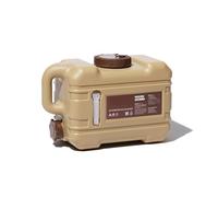 Contenitore per acqua potabile da campeggio, con beccuccio, portatile, ricaricabile, per uso alimentare, senza BPA, per bere di emergenza, per viaggi all'aperto, caccia, 13 l, sabbia