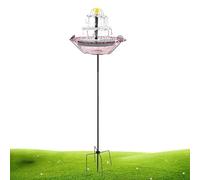 Contenitore per alimentazione a fontana solare per uccelli | Giardino Colibrì Bagno per Giardinieri Proprietari di case Amanti della natura Patio Deck Cortile Prato Cortile Fronte