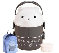 Contenitore per alimenti caldo per pranzo, contenitore per alimenti impilabile - Scatola per a doppio strato a prova di perdite per occhiali da vista - Contenitori per il pranzo portatili per