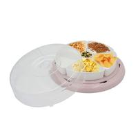 Contenitore per Alimenti Ciotola Snack Elegante 6 Scomparti Piatto Portata ROSA