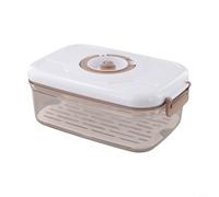 Contenitore per alimenti con chiusura sottovuoto e coperchio a prova di perdite, con porta a pulsante per una facile manipolazione, compatibile con pompa a vuoto (1,2 L)