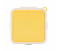 Contenitore per Alimenti Contenitori per sandwich per sandwich Contenitore per alimenti Forma Supporto in plastica per scatole per il Pane per per bambini Adulti Prep Microonde (Yellow, One Size)
