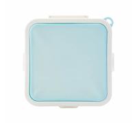 Contenitore per Alimenti Contenitori per sandwich per sandwich Contenitore per alimenti Forma Supporto in plastica per scatole per il Pane per per bambini Adulti Prep Microonde (Blue, One Size)