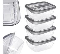 Contenitore per alimenti Curver Vedo, 4 x 0,75 L, grigio