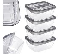 Contenitore per alimenti Curver Vedo, 4 x 0,75 L, grigio
