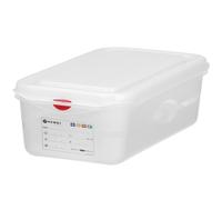 Contenitore per alimenti GN 1/3 con etichetta e coperchio, 6 l, 325x176x150 mm