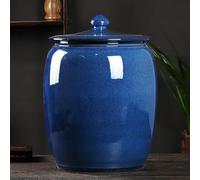 Contenitore per Alimenti in Ceramica, Secchiello per Riso ermetico, Dispenser per caffè in grani, Barattolo per Farina con Coperchio, Contenitore per Cereali e Cibo per Animali Domestici, Organizer