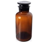 Contenitore per alimenti in vetro marrone con tappo a collo largo da 500 ml