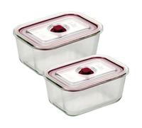 Contenitore per alimenti Jata HREC4205 vetro 0,8 L rettangolare ermetico set 2 pezzi