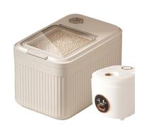 Contenitore Per Alimenti Per Animali Domestici - Sigillo Ribaltabile In PP Per Cereali E Crocchette | Misurino E Doppia Scatola A Prova Di Insetti | Contenitore Multiuso Con Capacità Di 22 Litri Per C