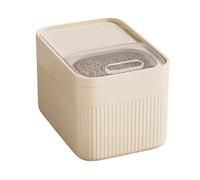 Contenitore per alimenti per cani - Scatola di immagazzinaggio, dispenser per cereali | Contenitore ermetico con cialda, grande supporto per alimenti secchi, per cucinare, mangiare, L