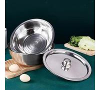 Contenitore per alimenti, scolapasta e cestello di scarico per ciotola con vasca