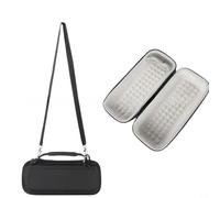 Contenitore per altoparlanti in EVA per SoundLink Plus, resistente agli urti, impermeabile, portatile, con scomparto per accessori, 31 x 13 x 10 cm, nero/grigio, per viaggi all'aperto e a casa (grigio