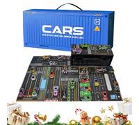 Contenitore Per Auto A Inerzia In Lega Per Piccole Macchinine Giocattolo, Mini Macchinine Pull-back Con Set Di Garage Integrato | Per Studenti, Bambini, Bambini In Età Prescolare, Ragazze, Soggiorno,