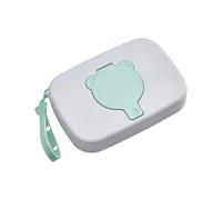 Contenitore per bambini, dispenser per bambini, motivo orso, porta salviette, con coperchio, portatile