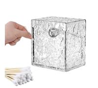 Contenitore per bastoncini di cotone - Dispenser elegante senza foratura, da parete per batuffoli di cotone - per conservare , ombretti, fermagli per capelli in bagno e camera da