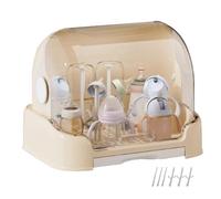 Contenitore per biberon per bambini, uso efficiente, 31,5 x 25,5 x 25 cm, scaffale per asciugare biberon, organizer per biberon, versatile e portatile, per bambini piccoli