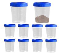 Contenitore per bicchiere volumetrico graduato, strumento misurino - Tazze di miscelazione da 120 ml Misurino 10 pezzi,Becher graduato portatile per la preparazione di esperimenti o campioni di labora