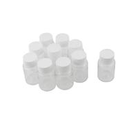 Contenitore per Bottiglie Riutilizzabili da 100 Pezzi, da 15 Ml, nel Plastica PET, Trasparente, con Sigillo Vuoto, con Tappo un Vite