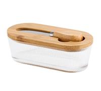 Contenitore per Burro, 300ml con coperchio e raschietto vintage, Contenitore per burro e formaggio con coperchio, per formaggio, verdura, frutta, ufficio, appartamento, dormitorio, ristorante, piano d