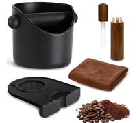 Contenitore per caffè espresso, accessori per macchina da caffè, cestino piccolo, barra rimovibile e base antiscivolo, con ago per mescolare il caffè e asciugamano, contenitore per macinare il caffè