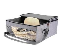 Contenitore per cappelli - Borsa da viaggio per cappelli pieghevole con tesa larga, organizer per cappelli portatile, borsa organizer per cappelli leggera antipolvere con cerniera per viaggio