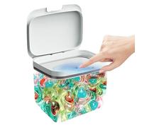 Contenitore per capsule di bucato, 4,5 l, contenitore automatico per detersivo, contenitore per detersivo, contenitore per detersivo, dispenser per detersivo con misurino