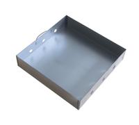 Contenitore per carbonella carbone brace barbecue vassoio griglia a carbonella professionale rete piastra di ghisa separazione gas cestello porta grilli piccolo ristorante，390x590x80mm senza Griglia