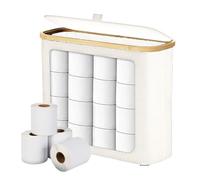 Contenitore Per Carta Igienica Con Coperchio, In PVC Trasparente, Ospitare 12 Rotoli, Design Verticale, Per Bagno, Ripostiglio, Stanza Da Letto