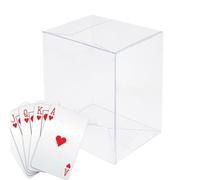 Contenitore per carte da gioco, portatile, in plastica, per giochi di tarocchi, per soggiorno, cameretta dei bambini, viaggio, campeggio, collezioni, regali, attività di, conservazione delle