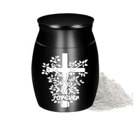 Contenitore Per Ceneri Di Cucciolo - Urna Per Animali Domestici (4x3x3 Cm) | Barattolo Dei Ricordi In Lega Di Alluminio | Titolare Commemorativo Della Cremazione | Per Cani Gatti Piccoli Animali Domes