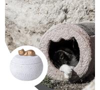 Contenitore per Ceneri in Cemento, 350 Ml, con Coperchio E Base Stabile